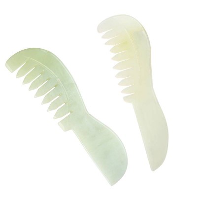 Hot Sales Fashion High Quality Big Factory Popular Jade Facial Guasha Massage Tool Jade comb