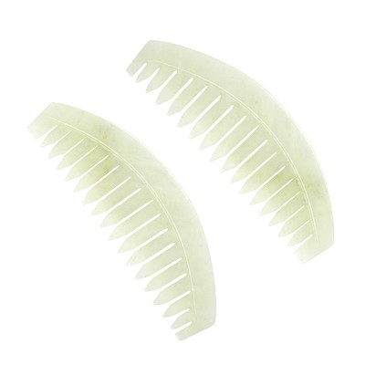 Top  Quality Hot Sales Elegant Special   Big Factory Popular Jade Facial Guasha Massage Tool Jade comb