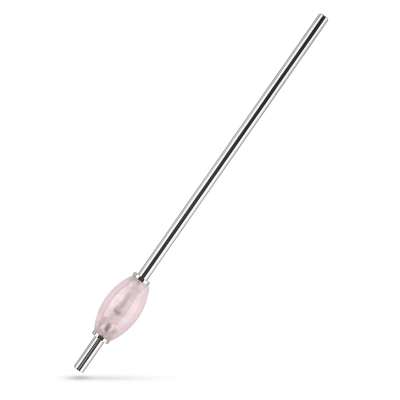 Hot Sale Gemstone Straw, Pink Rose Quartz Straw With Cleaning Brush, Healing Power Crystal Energy Straw