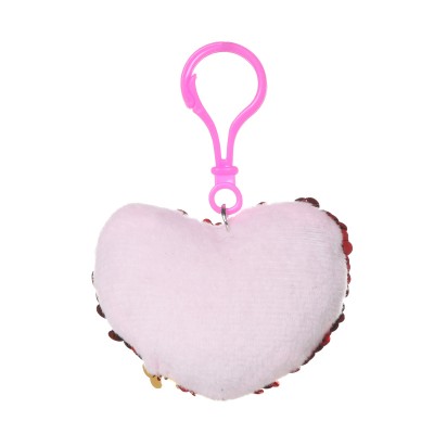 Wholesale fashion pink love color glossy key chain