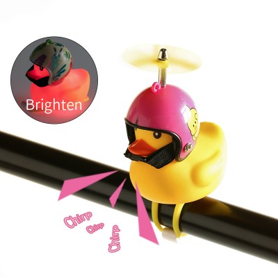 Cute little yellow duck children's toys for airplane helmets