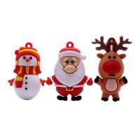 Christmas santa tree apple deer snow man key chain pvc keychain