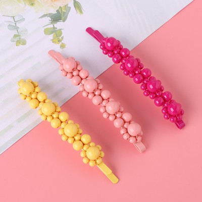 The latest fashion pearl crystal pearl hairpin for woman