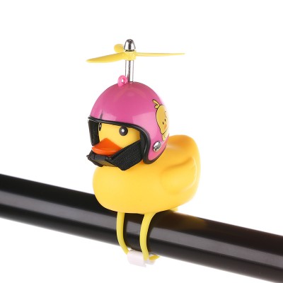 Wholesale little yellow duck cute toys for kids with helmets