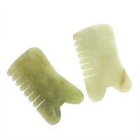 High quality natural jade comb for hair and scalp care