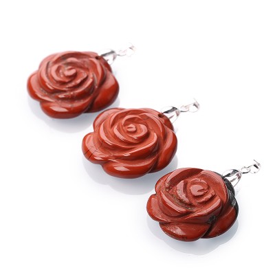 wholesale red stone gemstone pendant fashion charm pendant for jewelry making