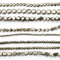 Zenper wholesale factory outlet facet pyrite stone bead for jewelry making