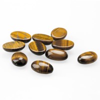 Wholesale Various Oval Nature Tiger Eyes Semi Precious Stones With Loose Packing