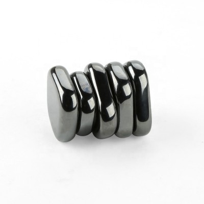 Titanium Silver Magnet Hematite Stones Hematite Tumbled Stone