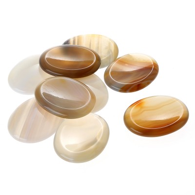 polished healing crystals pocket stone natural agate thumb worry stone gemstone palm stone