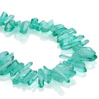 Wholesale green crystal stones for jewelry making