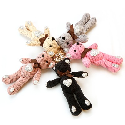 2020 wholesale high quality custom plush stuffed toy cheap teddy bear animal keychain