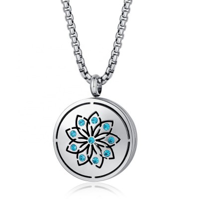 316L Stainless Steel Perfume Pendant Necklace , Essential Oil  Bottle Pendant Necklace