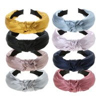 Wholesale Custom Elastic Head Wrap Hair band Twisted Knotted Headbands For Girls and Women